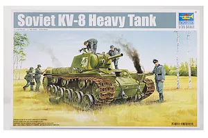 Trumpeter 1/35 Soviet KV-8 Heavy Tank Scaled Plastic Model Kit