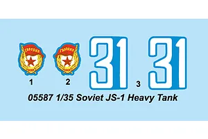 Trumpeter 1/35 Soviet JS-1 Heavy Tank Scaled Plastic Model Kit image 28280