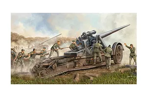 Trumpeter 1/35 German 17cm Kanone 18 Heavy Howitzer Scaled Plastic Model Kit image 28330