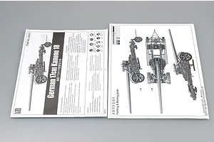Trumpeter 1/35 German 17cm Kanone 18 Heavy Howitzer Scaled Plastic Model Kit image 28332
