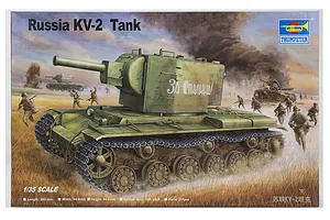 Trumpeter 1/35 Russian KV.2 Tank Scaled Plastic Model Kit image 28386