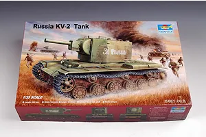 Trumpeter 1/35 Russian KV.2 Tank Scaled Plastic Model Kit image 28389