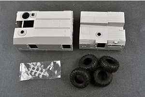 Trumpeter 1/35 Russian 130mm Coastal Defense Gun A-222 Bereg Artillery Truck Scaled Plastic Model Kit image 28433