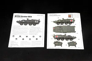 Trumpeter 1/35 M1133 Stryker Medical Evacuation Vehicle Scaled Plastic Model Kit image 28452