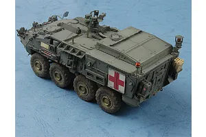 Trumpeter 1/35 M1133 Stryker Medical Evacuation Vehicle Scaled Plastic Model Kit image 28459