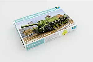 Trumpeter 1/35 Soviet SU-152 Heavy Self-Propelled Gun Scaled Plastic Model Kit image 28500
