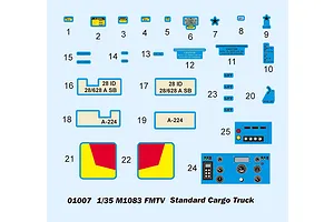 Trumpeter 1/35 M1083 Standard Cargo Truck Scaled Plastic Model Kit image 28514