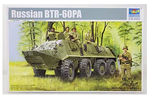 Trumpeter 1/35 Russian BTR-60PA Armoured Personnel Carrier Vehicle Scaled Plastic Model Kit image 28653