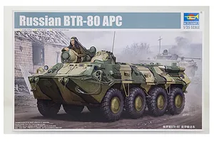 Trumpeter 1/35 Russian BTR-80 Armoured Personnel Carrier Vehicle Scaled Plastic Model Kit image 28667