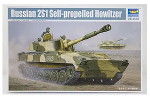 Trumpeter 1/35 Russian 2S1 Self-Propelled Gun Scaled Plastic Model Kit image 28695