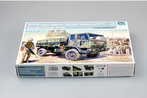 Trumpeter 1/35 scale M1078 Light Medium Tactical Vehicle (LMTV) Standard Cargo Truck plastic model kit box.