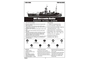 Trumpeter 1/350 HMS Abercrombie Monitor Battleship Plastic Model Kit image 28789