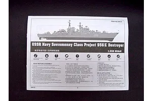 Trumpeter 1/350 USSR Sovremenny Class Project 956E Navy Destroyer Plastic Mod Kit image 28797