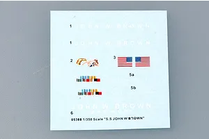 Trumpeter 1/350 S.S John W Brown Merchant Ship Plastic Model Kit image 28842