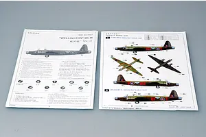 Trumpeter 1/72 British Wellington Mk. III Bomber Scaled Plastic Model Kit image 28870
