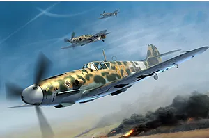 Trumpeter 1/32 Messerschmitt Bf 109G-2/Trop Fighter Scaled Plastic Model Kit image 28877