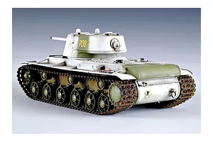 Trumpeter 1/35 Russian 1942 KV-1 Heavy Cast Turret Tank Scaled Plastic Model Kit image 14