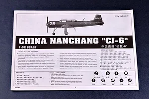Trumpeter 1/32 Chinese Nanchang CJ-6 Trainer Scaled Plastic Model Kit image 28969