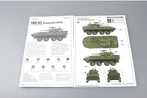 Trumpeter 1/35 LAV-A2 Armoured Vehicle Scaled Plastic Model Kit image 29036