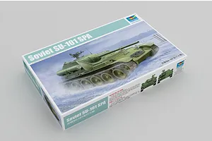 Trumpeter 1/35 Soviet SU-101 SPA Self-Propelled Gun Scaled Plastic Model Kit image 29062