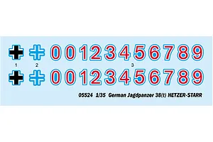 Trumpeter 1/35 German Jagdpanzer 38(t) Hetzer-Starr Self-Propelled Scaled Plastic Model Kit image 29110