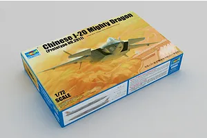 Trumpeter 1/72 Chinese J-20 Mighty Dragon (Prototype No.2011) Fighter Jet Scaled Plastic Model Kit image 29140