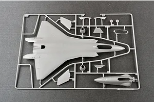 Trumpeter 1/72 Chinese J-20 Mighty Dragon (Prototype No.2011) Fighter Jet Scaled Plastic Model Kit image 29142
