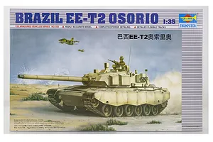 Trumpeter 1/35 Brazil EE-T2 Osorio Tank Scaled Plastic Model Kit image 29148