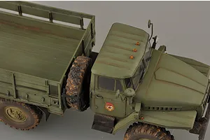 Trumpeter 1/35 Russian 6x6 URAL-4320 Truck Scaled Plastic Model Kit image 29210