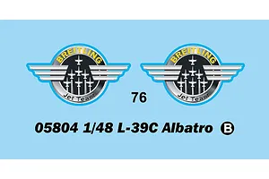 Trumpeter 1/48 L-39C Albatros Jet Scaled Plastic Model Kit image 29233