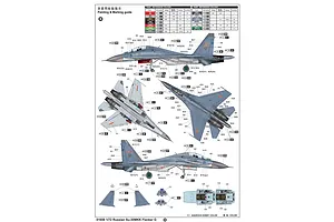 Trumpeter 1/72 Russian Su-30MKK Flanker G Fighter Jet Scaled Plastic Model Kit image 10