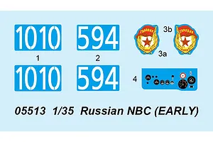 Trumpeter 1/35 Russian NBC (Early Version) Armoured Car Scaled Plastic Model Kit image 29293