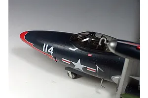 Trumpeter 1/48 US Navy F9F-3 Panther Fighter Jet Scaled Plastic Model Kit image 29312