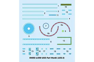 Trumpeter 1/350 USS Fort Worth LCS-3 Frigate Plastic Model Kit image 29338