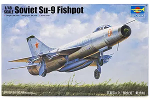 Trumpeter 1/48 Soviet Su-9 Fishpot Jet Scaled Plastic Model Kit image 29360