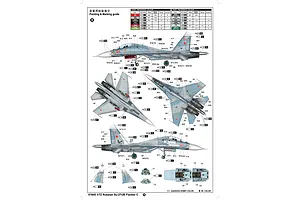 Trumpeter 1/72 Russian Su-27UB Jet Scaled Plastic Model Kit image 21