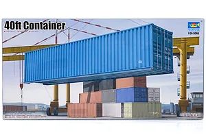 Trumpeter 1/35 40ft Shipping Container Scaled Plastic Model Kit image 29468