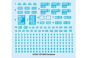 Trumpeter 1/35 40ft Shipping Container Scaled Plastic Model Kit image 29470