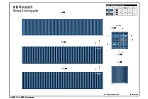 Trumpeter 1/35 40ft Shipping Container Scaled Plastic Model Kit image 29473