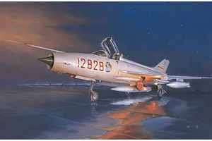 Trumpeter 1/48 J-7G Fighter Jet Scaled Plastic Model Kit