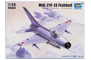 Trumpeter 1/48 MiG-21F-13 Fishbed Jet Scaled Plastic Model Kit