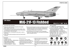 Trumpeter 1/48 MiG-21F-13 Fishbed Jet Scaled Plastic Model Kit image 17