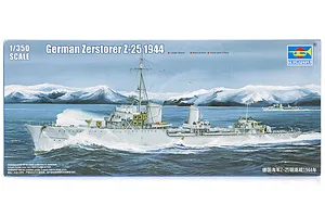 Trumpeter 1/350 German Zerstorer Z-25 1944 Destroyer Plastic Mod Kit image 29596