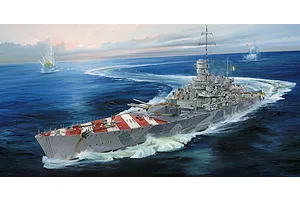 Trumpeter 1/700 Italian RN Roma 1943 Battleship Plastic Model Kit image 29621