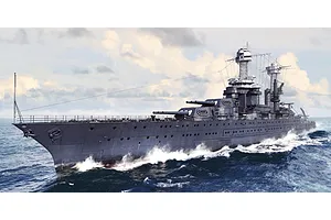 Trumpeter 1/700 USS Tennessee BB-43 1941 Battleship Plastic Model Kit image 29657