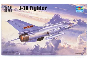 Trumpeter 1/48 J-7B Fighter Jet Scaled Plastic Model Kit