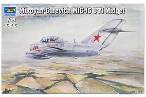 Trumpeter 1/48 Mikoyan Gurevich MiG-15 UTI Midget Jet Scaled Plastic Model Kit
