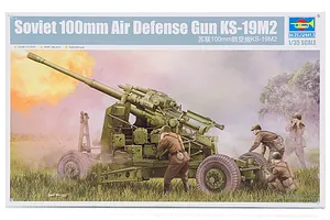 Trumpeter 1/35 Soviet KS-19M2 100mm Air Defense Gun (Late Version) Scaled Plastic Model Kit image 29718