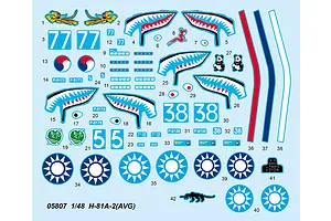 Trumpeter 1/48 H-81A-2 (AVG) Fighter Scaled Plastic Model Kit image 29765