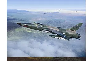 Trumpeter 1/72 F-105G Wild Weasel Jet Scaled Plastic Model Kit image 29780